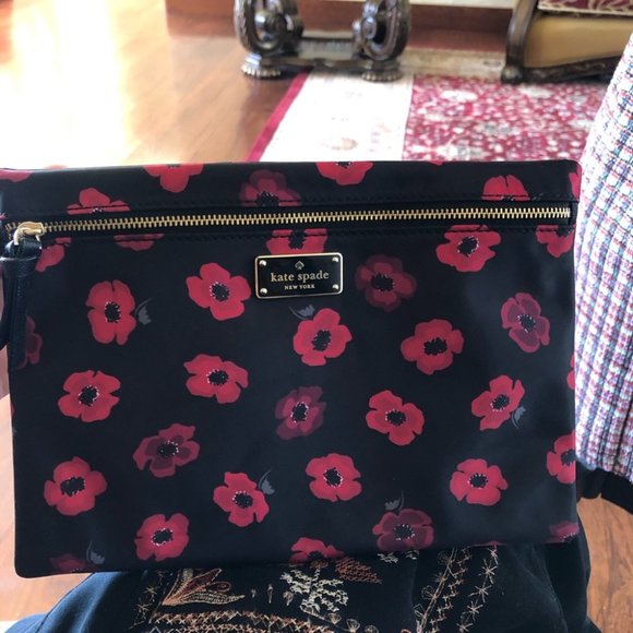 NWT kate spade poppy print large drewe bag - Picture 7 of 7